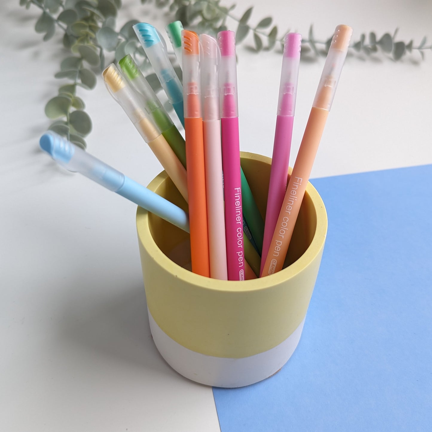Jesmonite Pastel Pen Pot - 3 colours