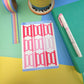 Pinks Index Tabs Sticker Sheet