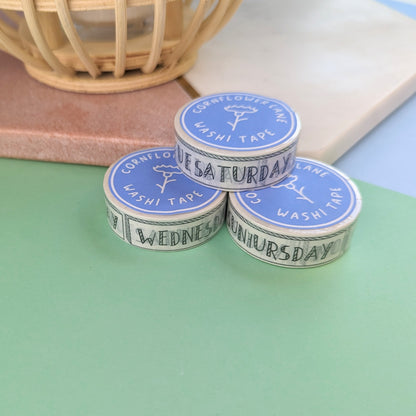 Days Of The Week Washi Tape