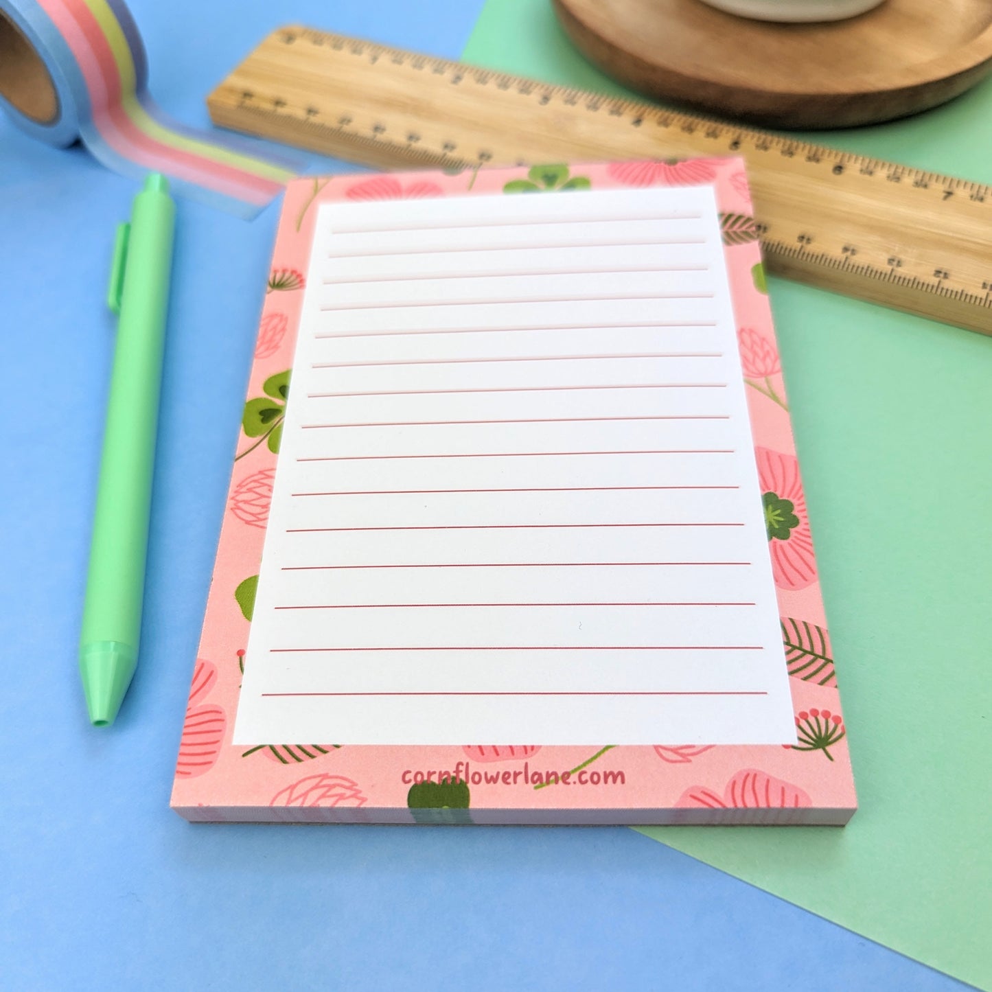 A6 Notepad Floral Blooms - Clover