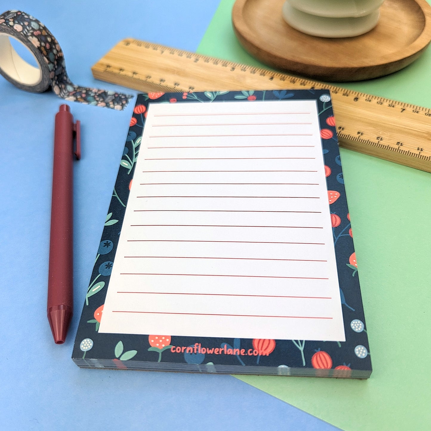 A6 Notepad Floral Tea Time