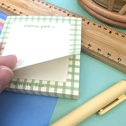 Memo pad - Green Check