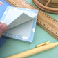 Square Memo pad - Blue Daisies