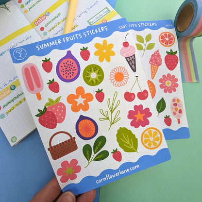 Summer Fruits Sticker Set