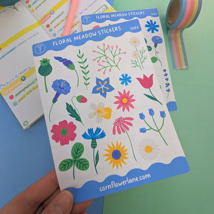 Floral Meadow Sticker Set