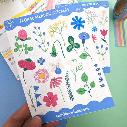 Floral Meadow Sticker Set