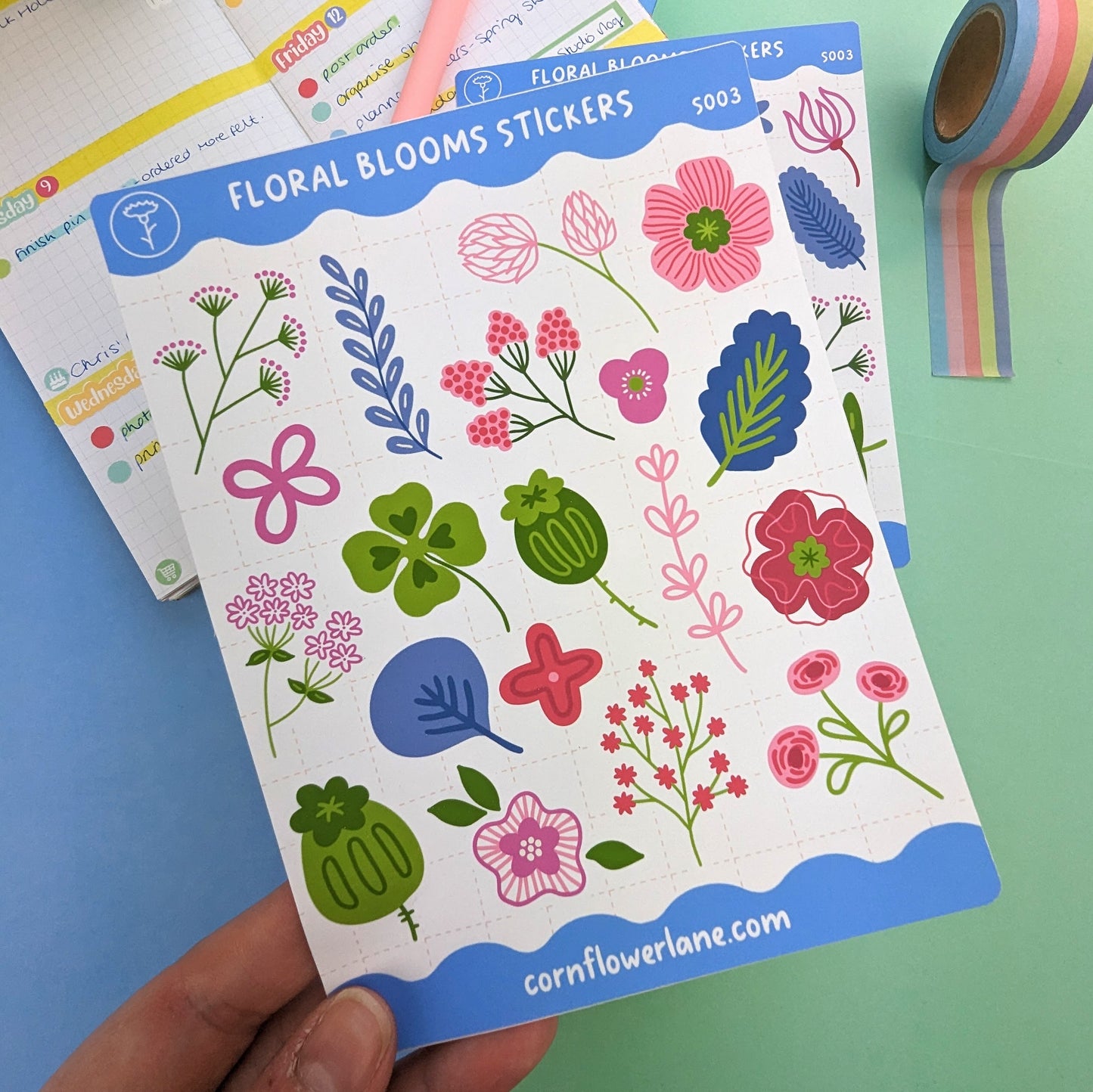 Floral Blooms Sticker Set