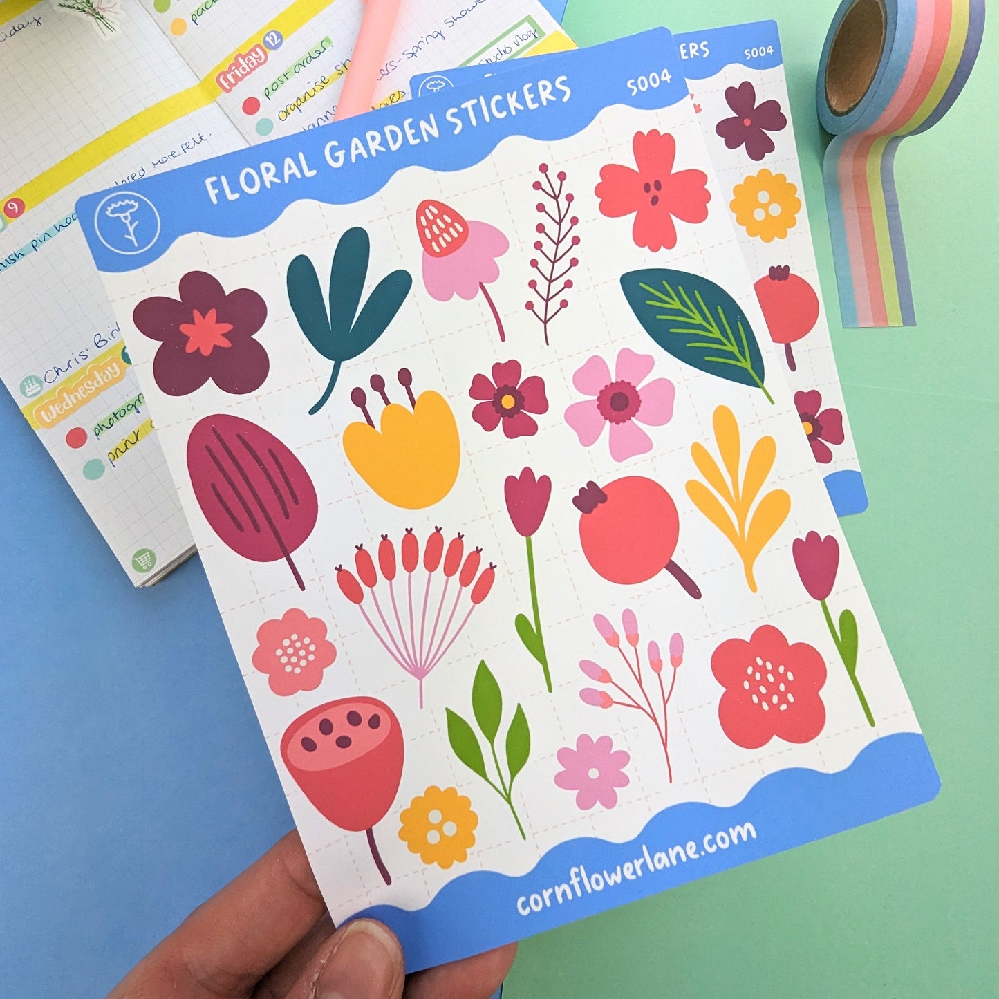 Floral Garden Sticker Set