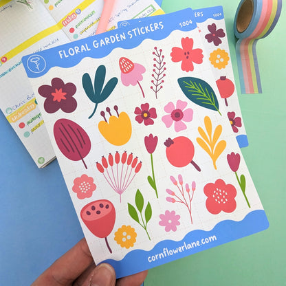 Floral Garden Sticker Set