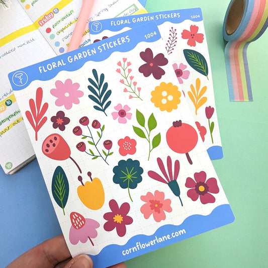 Floral Garden Sticker Set