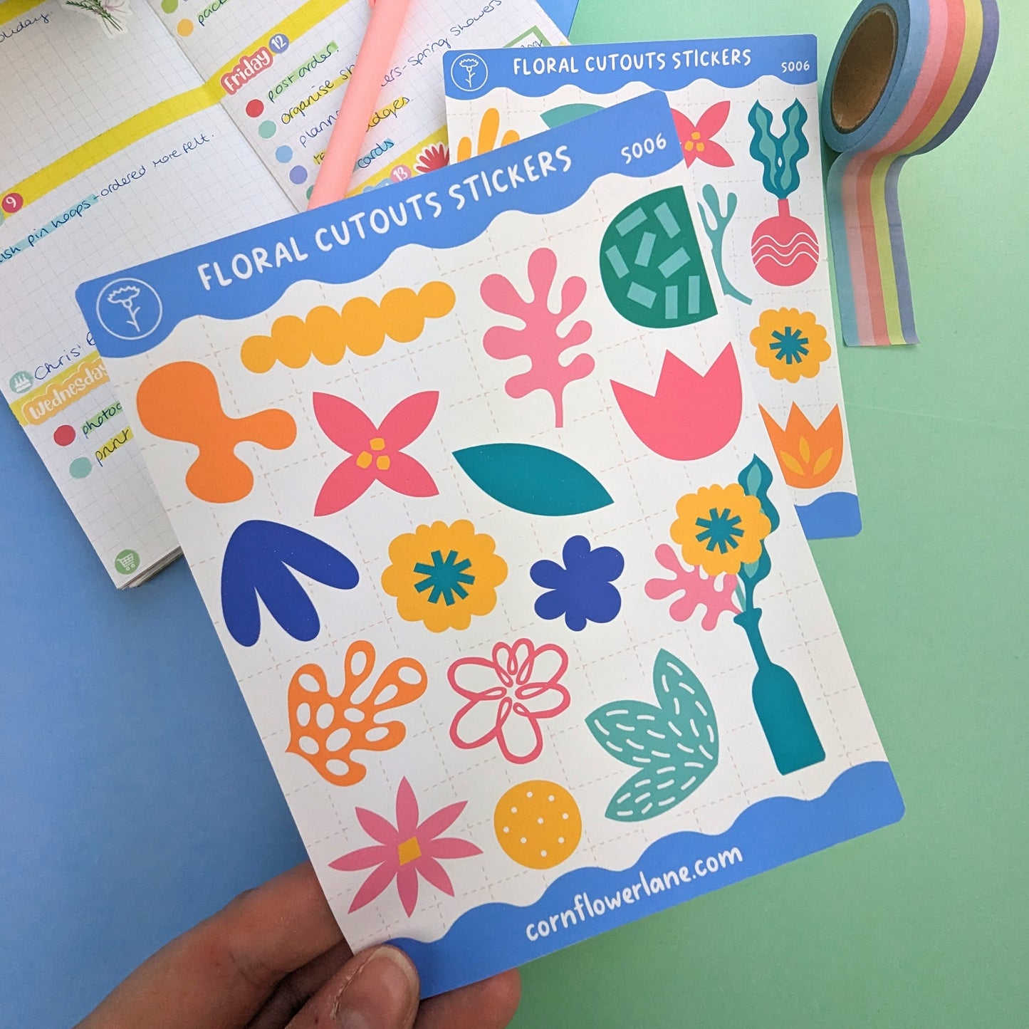 Floral Cutouts Sticker Set