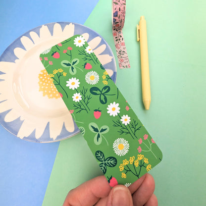 Floral Meadow Bookmark- Wild Strawberries