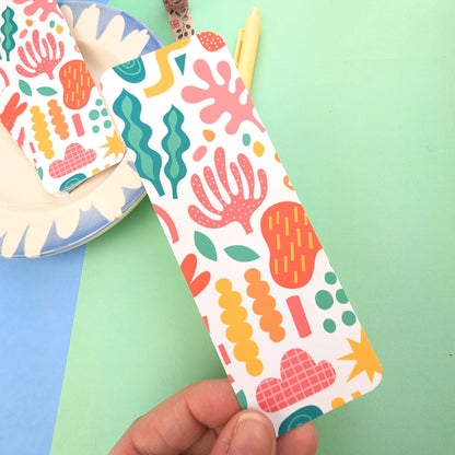 Floral Cutouts Bookmark - Bright