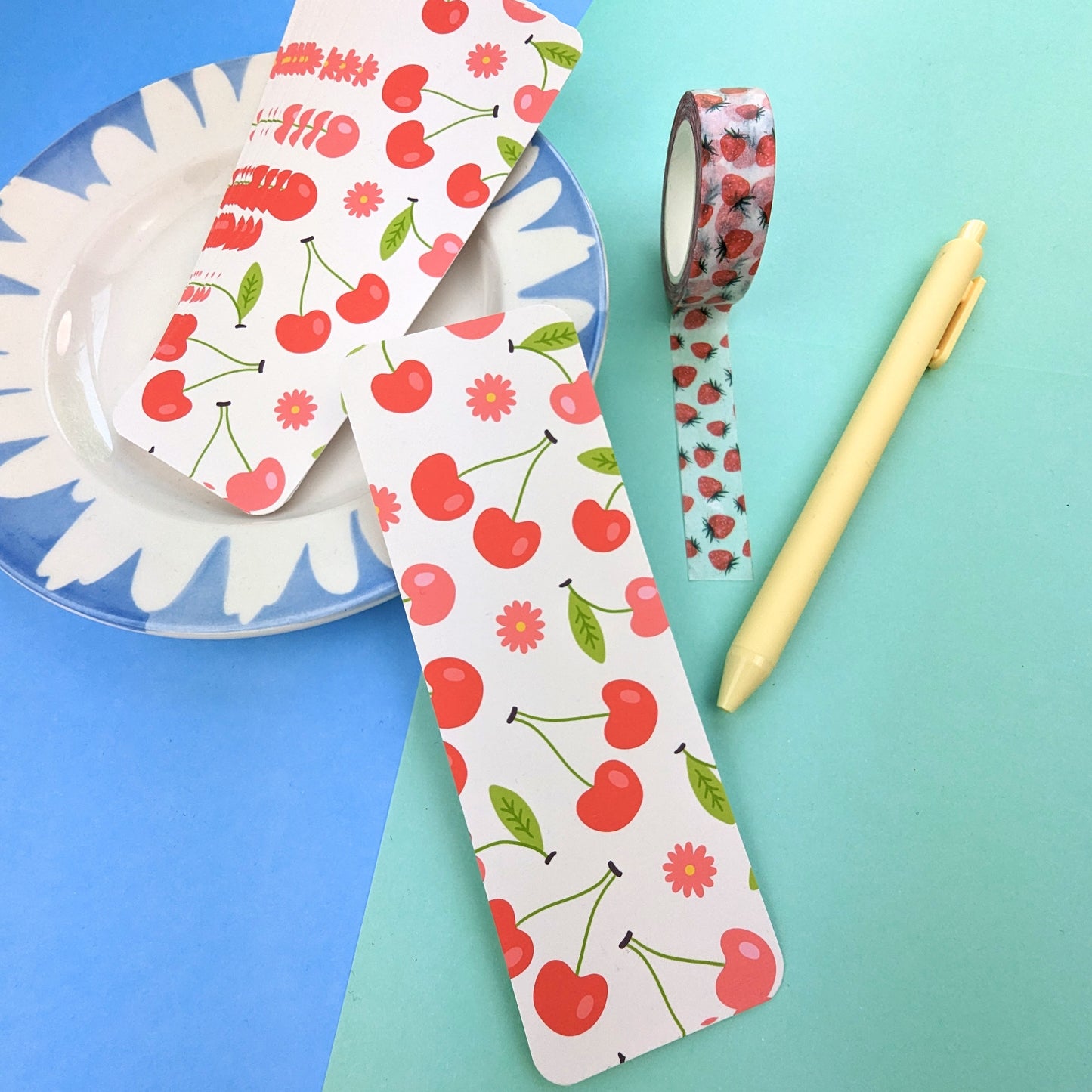 Summer Fruits Bookmark - Cherries