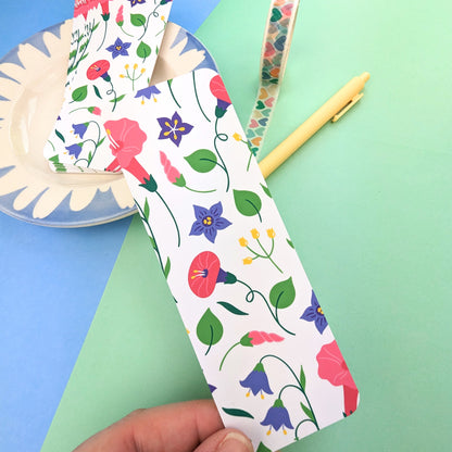 Floral Meadow Bookmark - Convulvulus