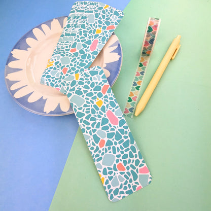 Terrazzo Bookmark - Turquoise