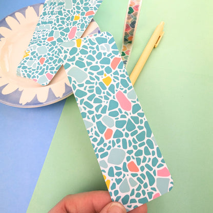 Terrazzo Bookmark - Turquoise