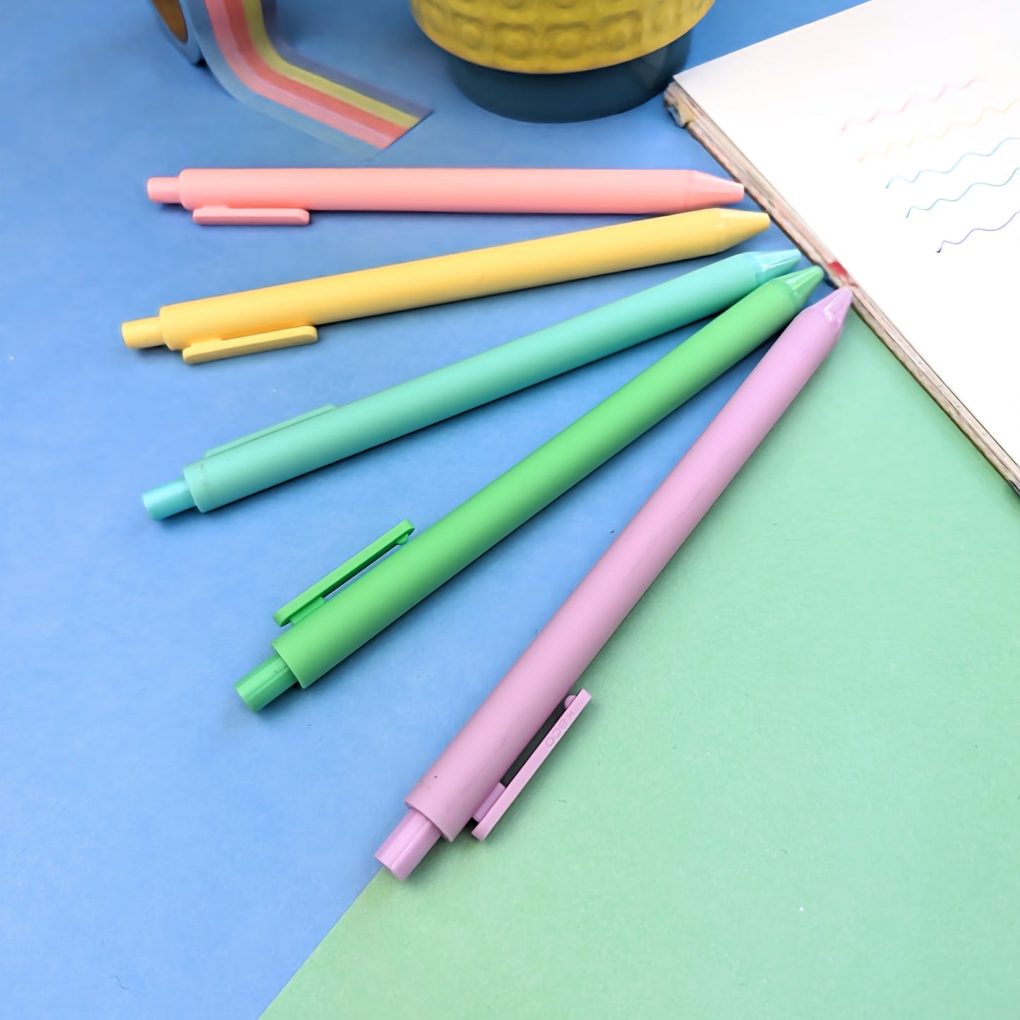 Coloured Ink Pens 5 Pack & Singles