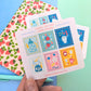 Floral Tea Time Stamp Stickers