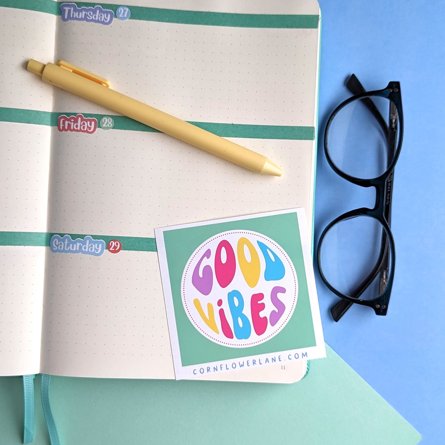 Bright Inspirational Stickers - Green