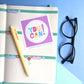 Bright Inspirational Stickers - Purple