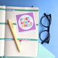 Bright Inspirational Stickers - Purple
