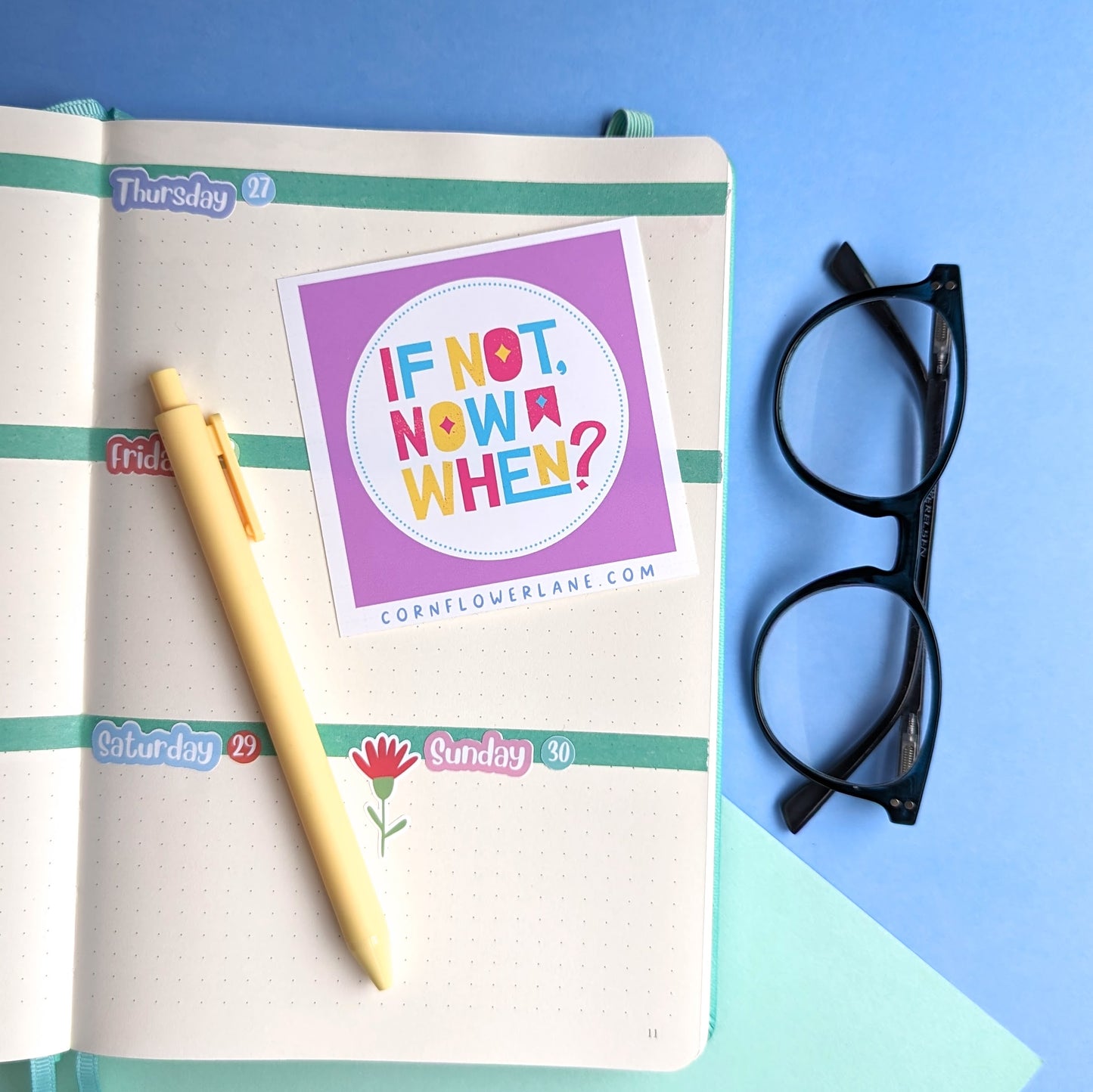 Bright Inspirational Stickers - Purple
