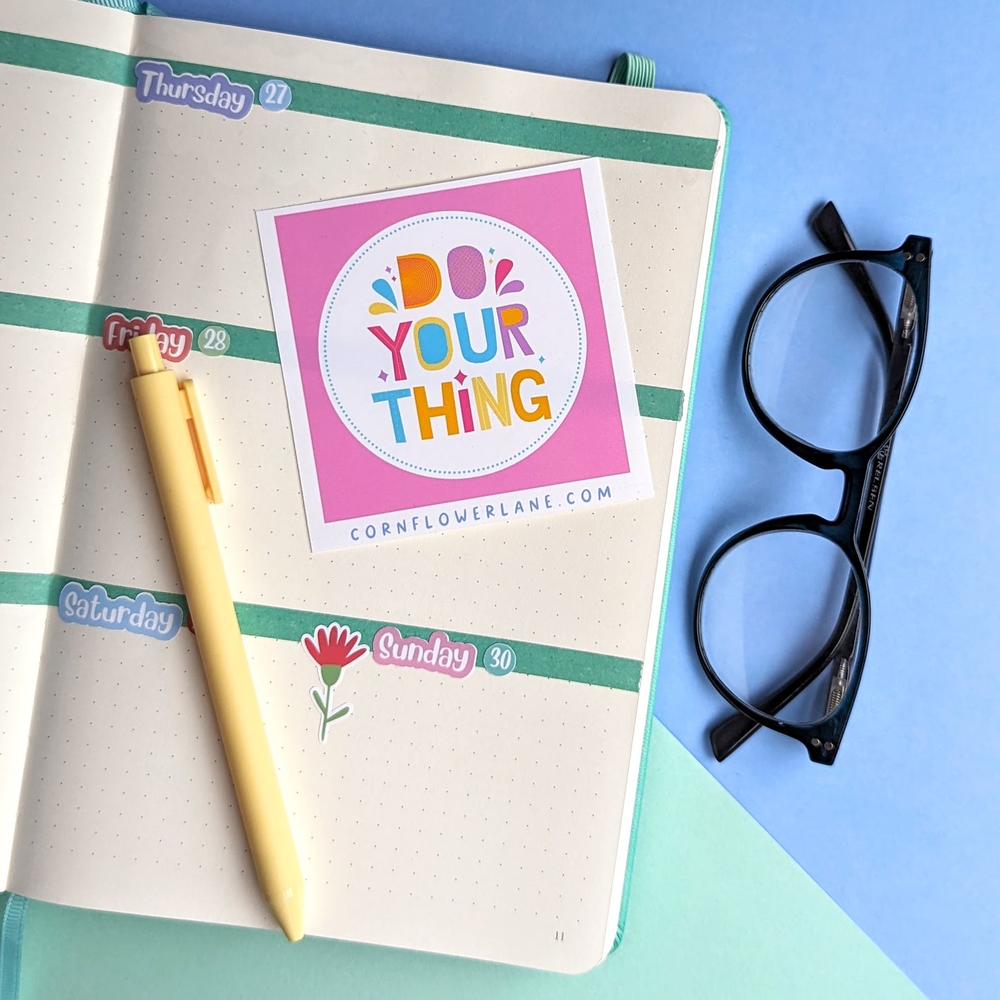 Bright Inspirational Stickers - Pink