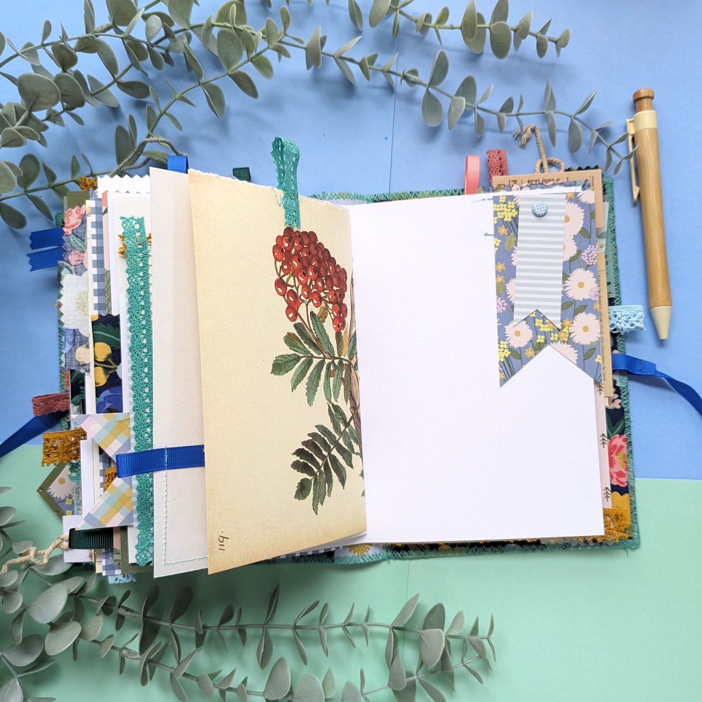 Handmade Rifle Paper Co Fabric Cover Journal