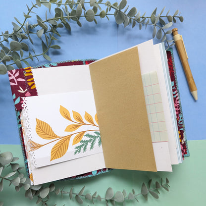 Handmade Soft Cover Journal - Turquoise