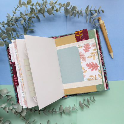 Handmade Soft Cover Journal - Turquoise