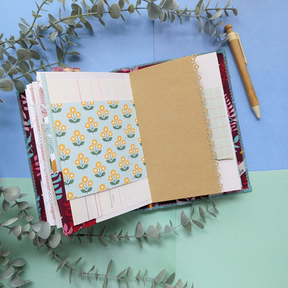 Handmade Soft Cover Journal - Turquoise