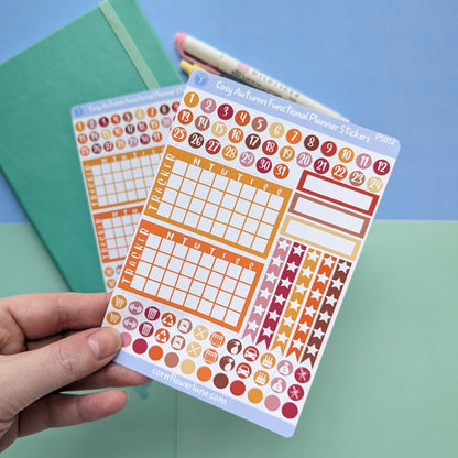 Cosy Autumn Functional Planner Sticker Sheet