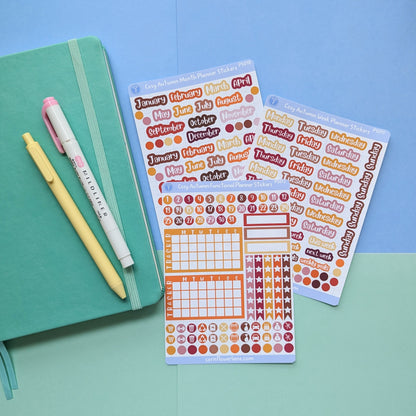 Cosy Autumn Functional Planner Sticker Sheet