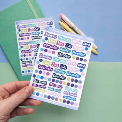 Galaxy Planner Stickers