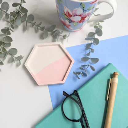 Jesmonite Pastel Coaster - 4 colours