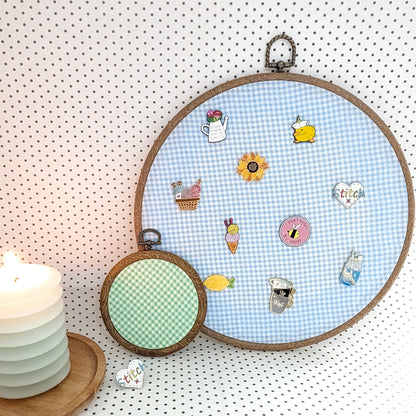 Mini Pin Display Hoop - Various Patterns