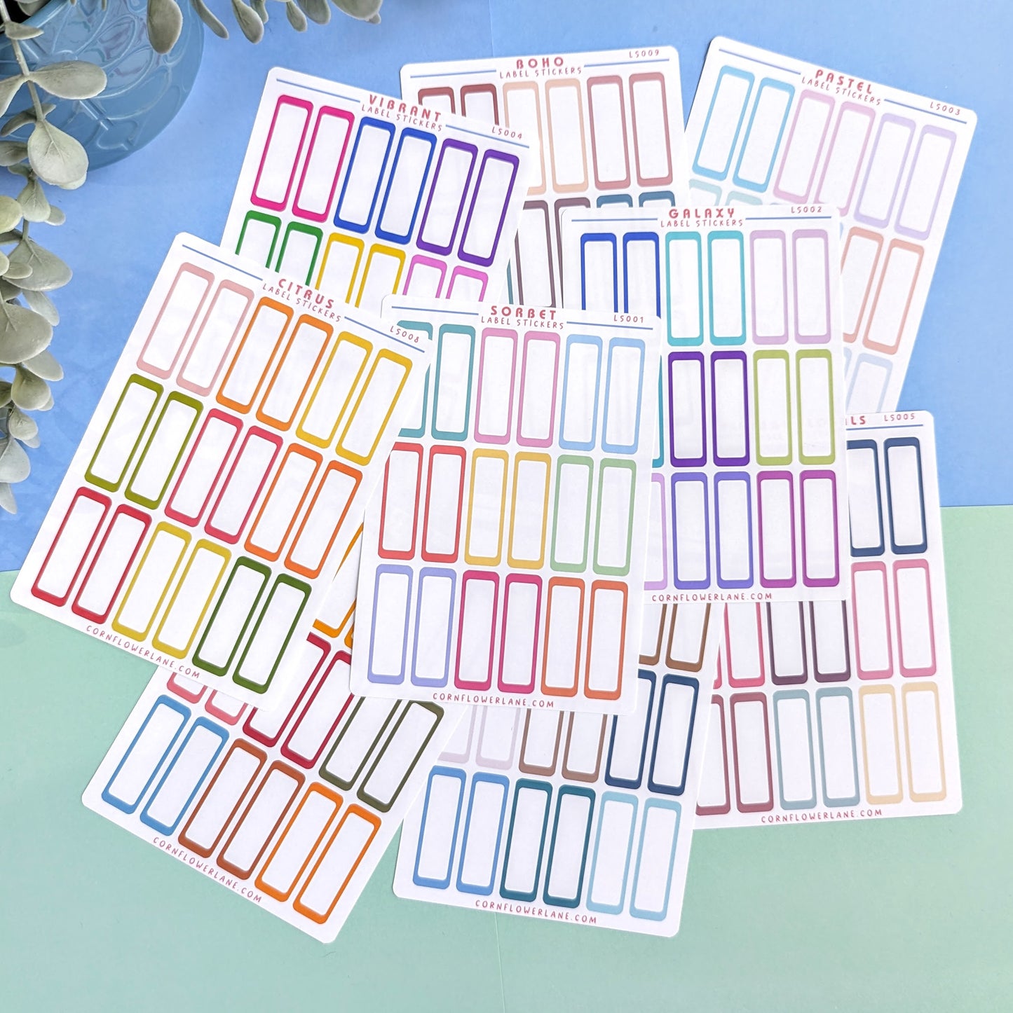 Colour Palette Label Stickers