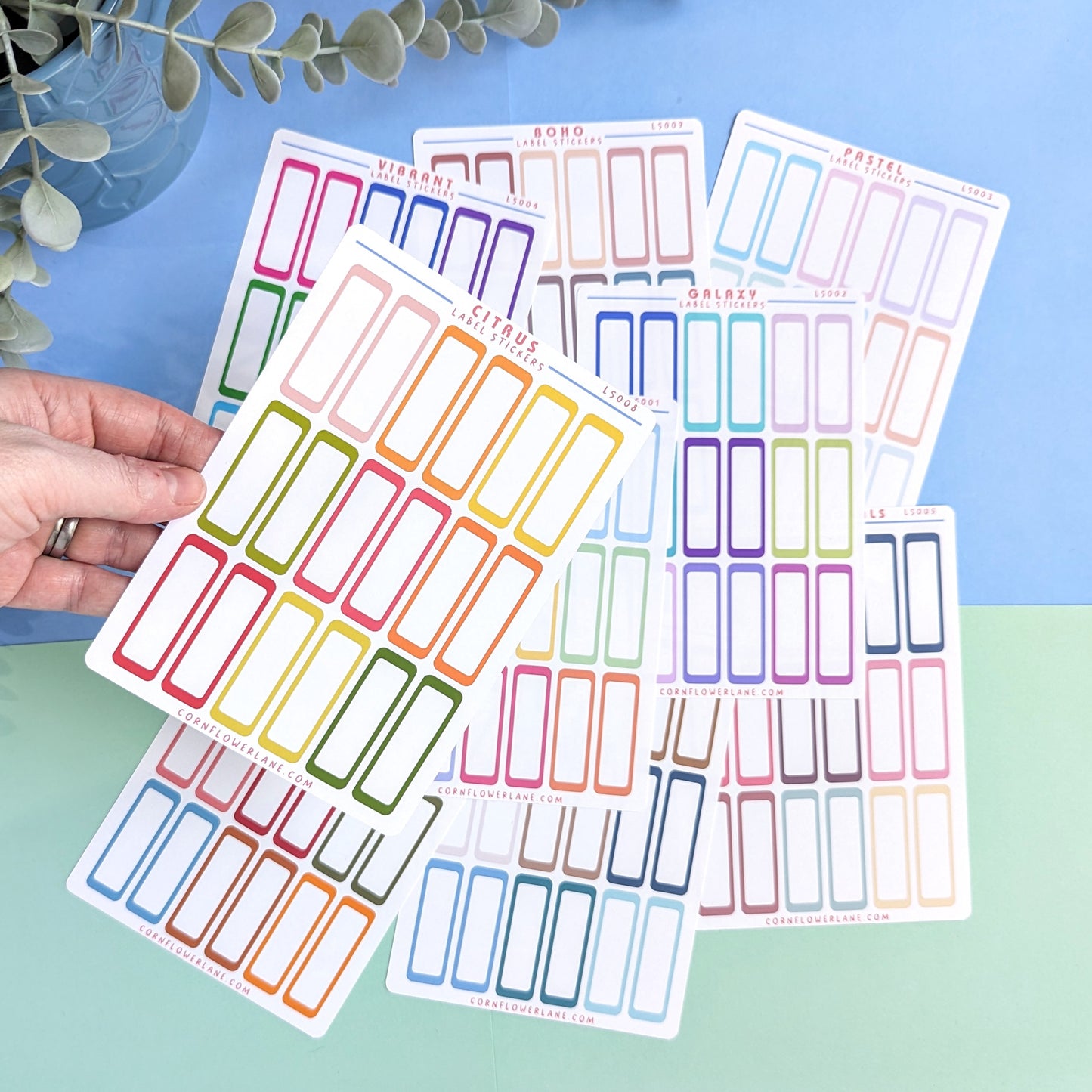 Colour Palette Label Stickers