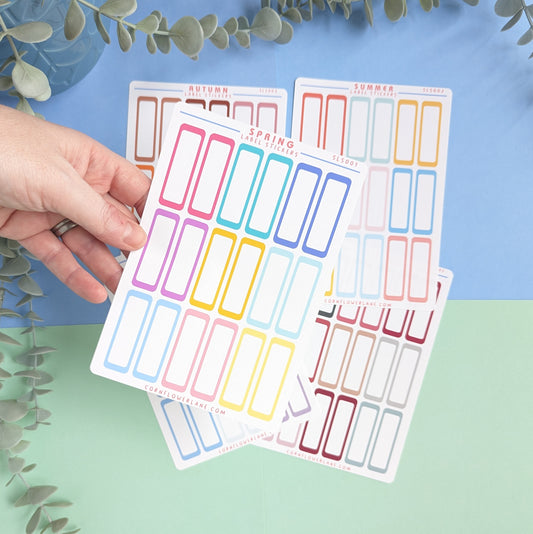 Seasons Label Stickers