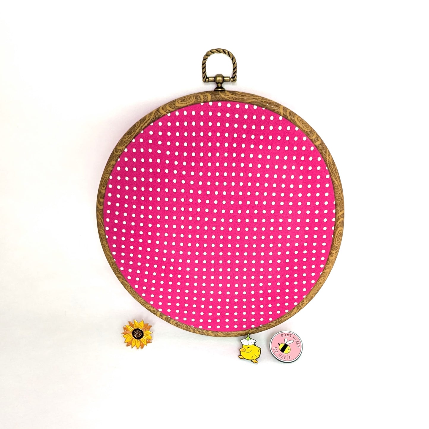 Pin Display Hoop - Polka Dot