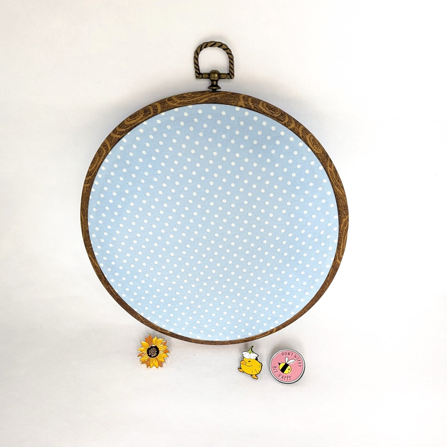 Pin Display Hoop - Polka Dot