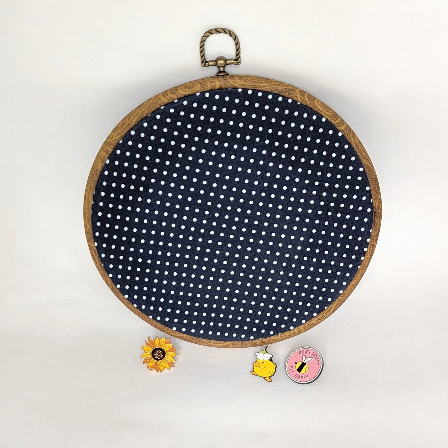 Pin Display Hoop - Polka Dot