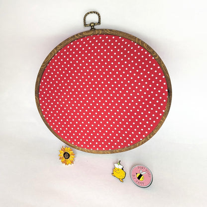 Pin Display Hoop - Polka Dot