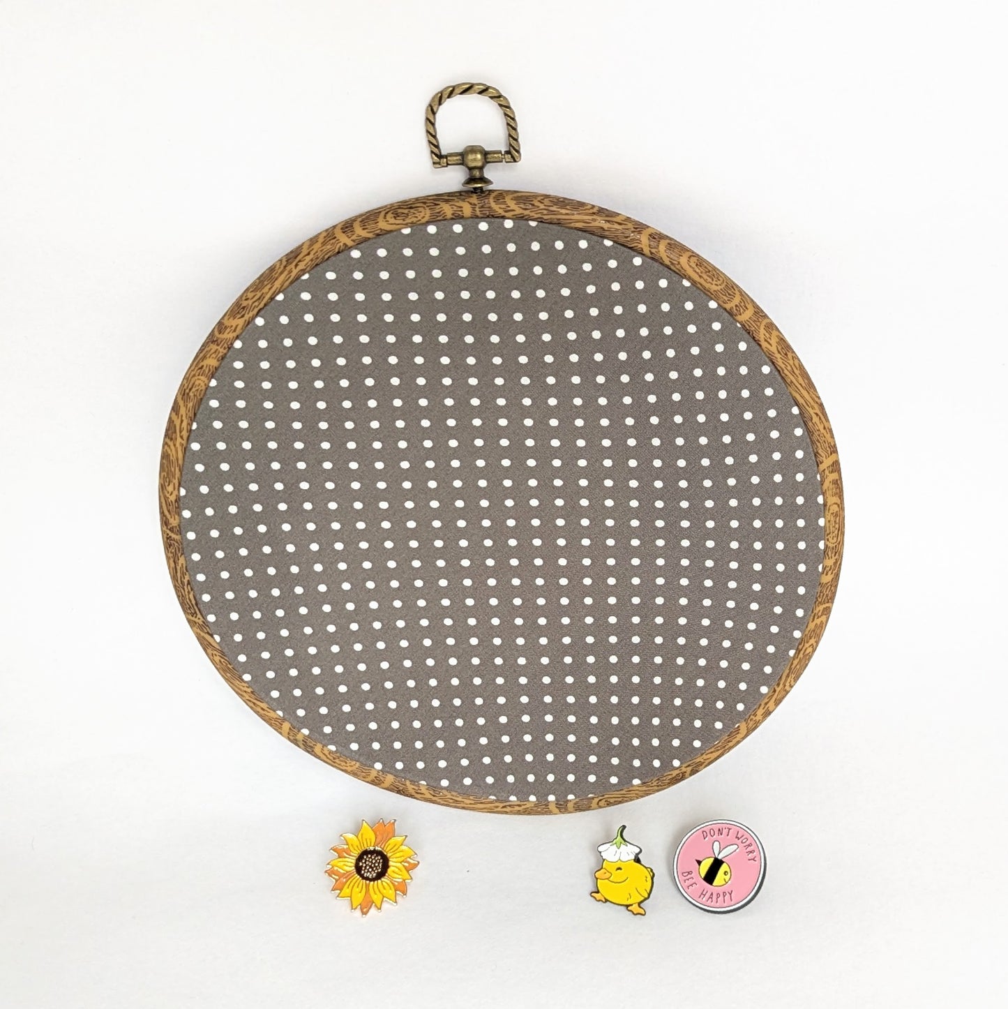 Pin Display Hoop - Polka Dot