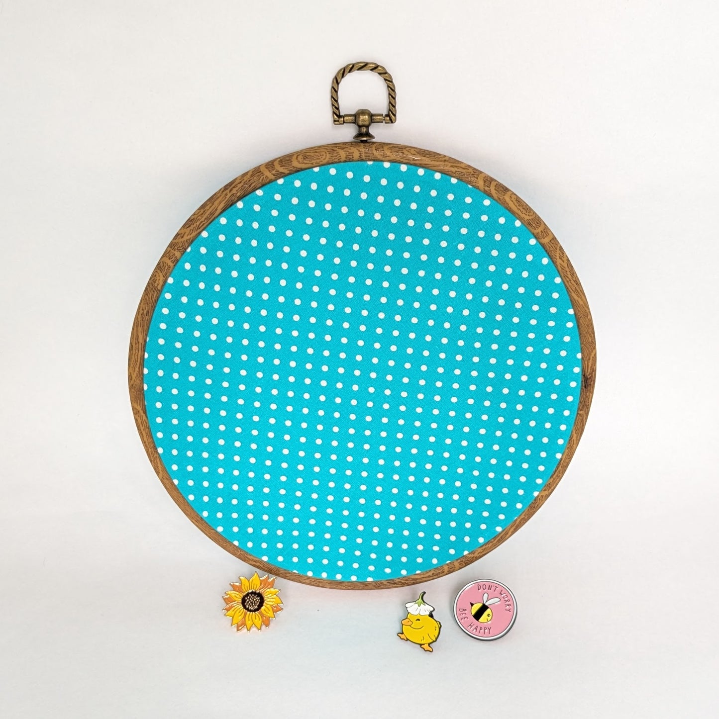 Pin Display Hoop - Polka Dot