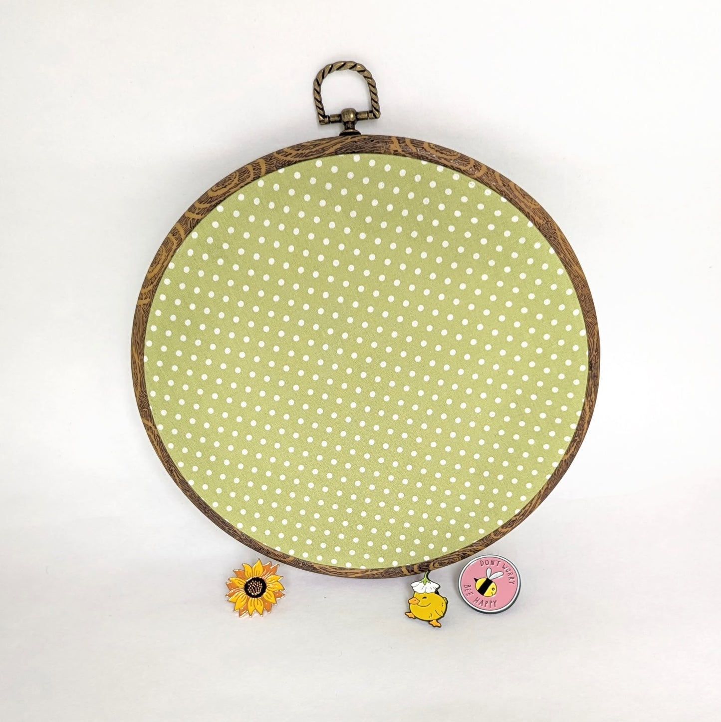 Pin Display Hoop - Polka Dot