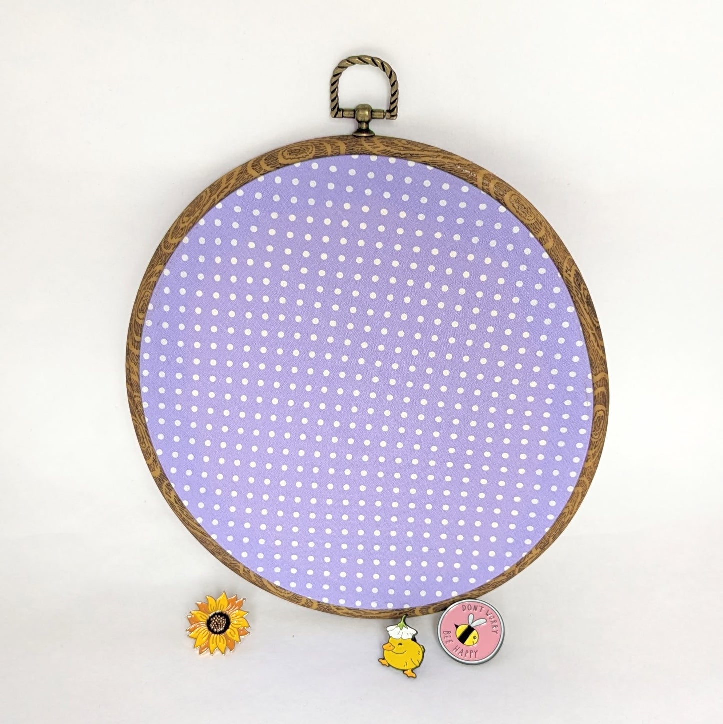 Pin Display Hoop - Polka Dot