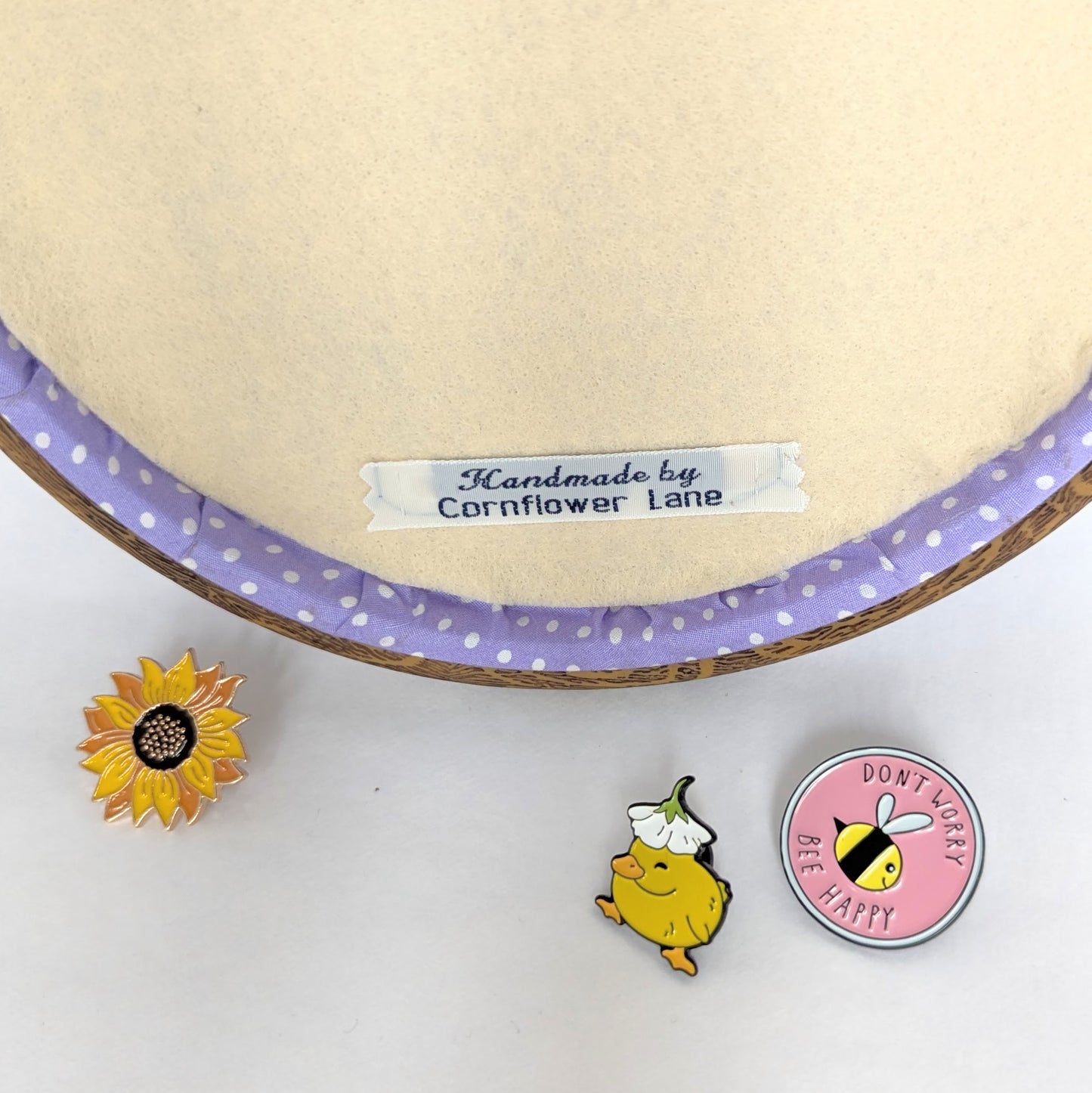 Pin Display Hoop - Polka Dot