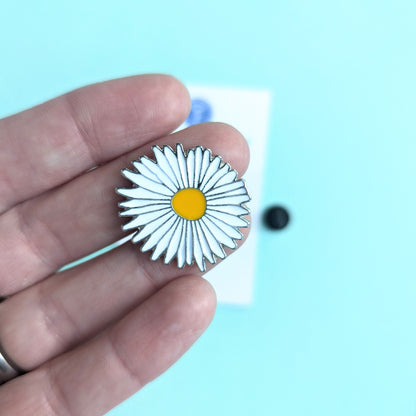 Daisy Enamel Pin